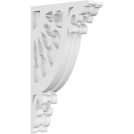 Ekena Millwork Wagon Wheel Architectural Grade PVC Corbel, 1 7/8"W X 6 1/2"D X 11"H CORP01X06X11WW